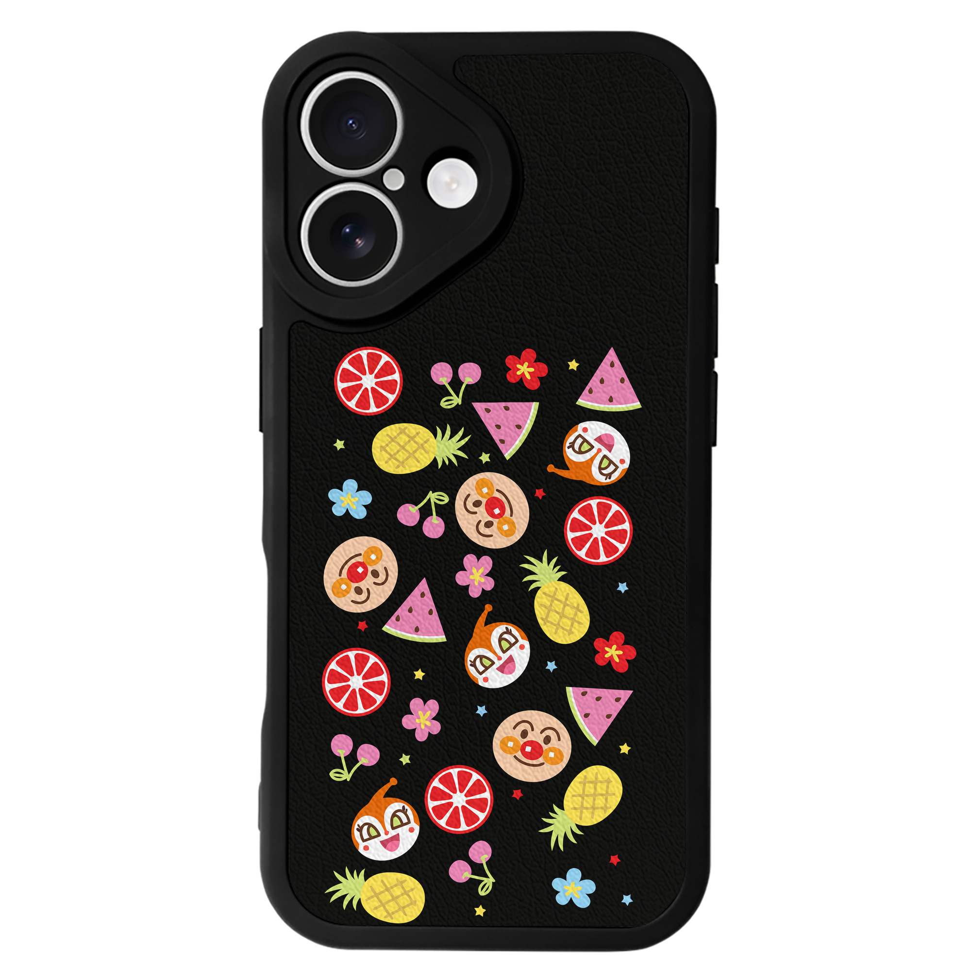 （画像用） アンパンマン Anpanman 【iPhone 16シリーズ対応】シリコンスマホケース（レザー調） 材質：シリコン